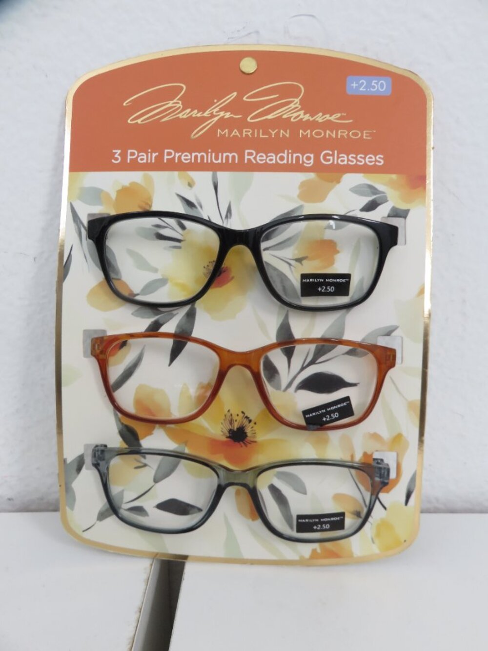 (#D-60) Marilyn Monroe 3-Pair Premium reading glasses
